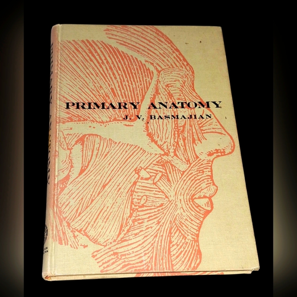Primary Anatomy 5th Ed 1971 J.V. Basmajian Vintage Medical Hardcover Book